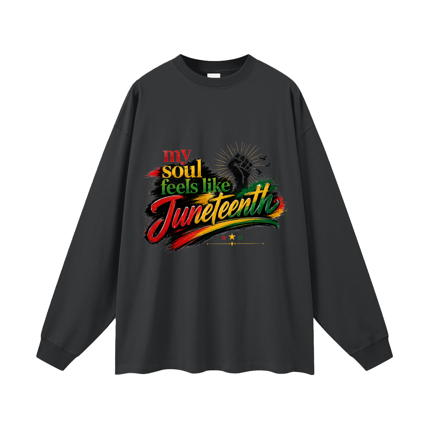 Oversized Juneteenth Long Sleeve T-Shirt