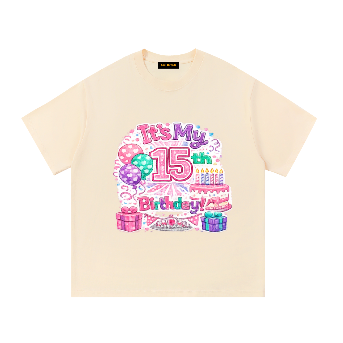 Young Womens 15th Birthday T-Shirt