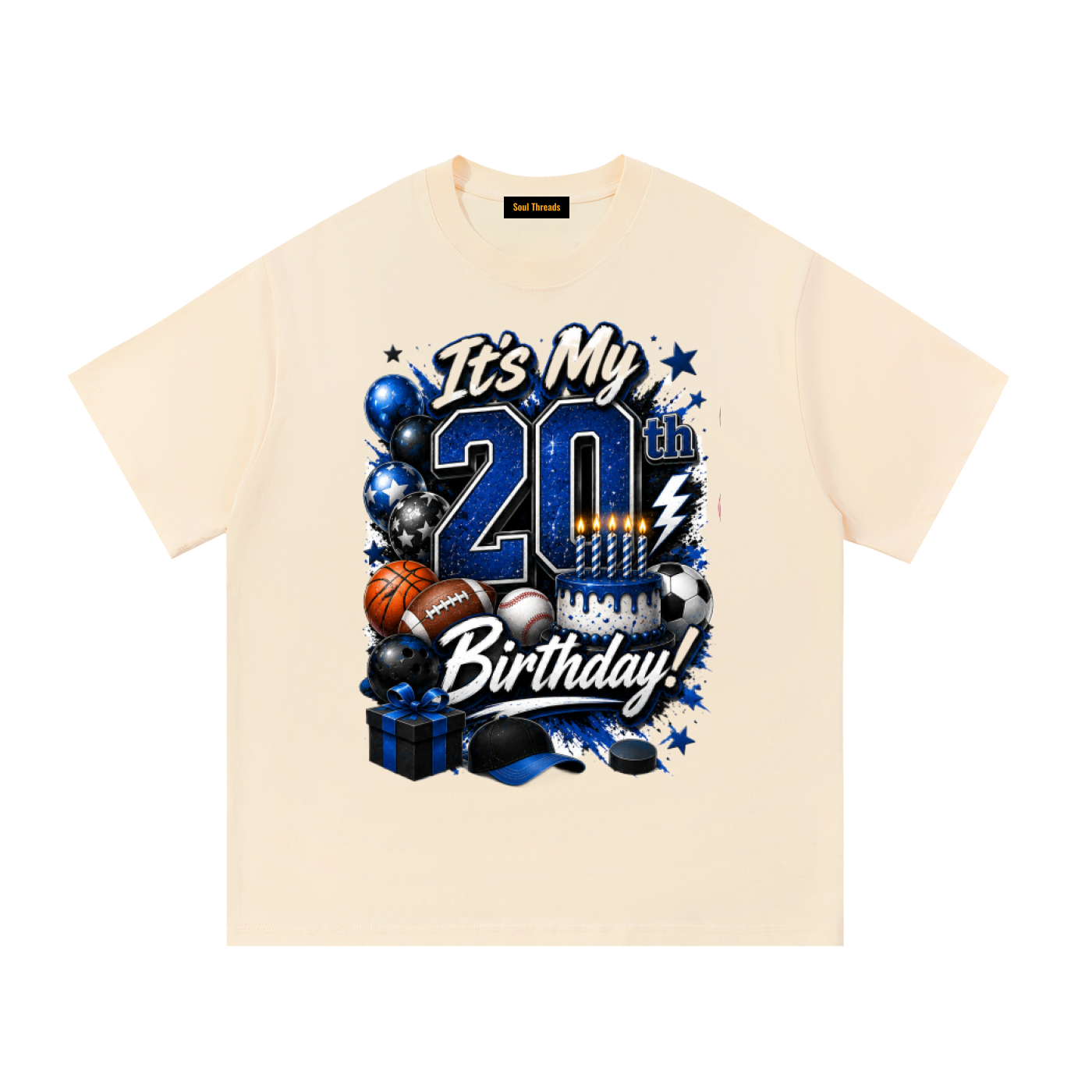 Young Mens 20th Birthday T-Shirt