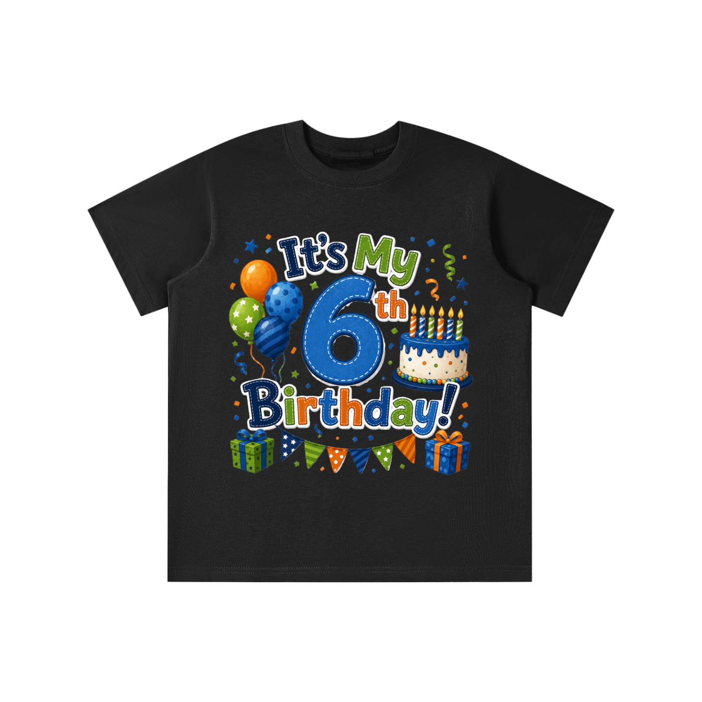 Boys 6th Birthday T-shirt
