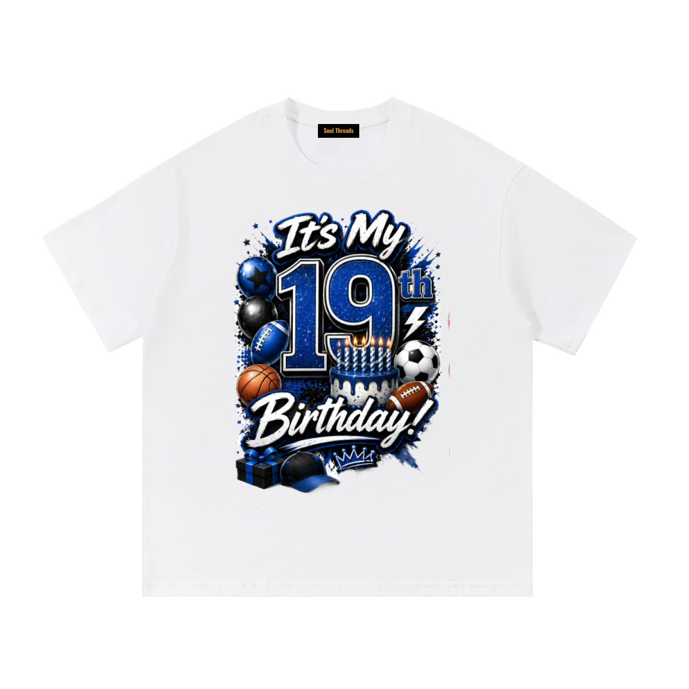 Young Mens 19th Birthday T-Shirt