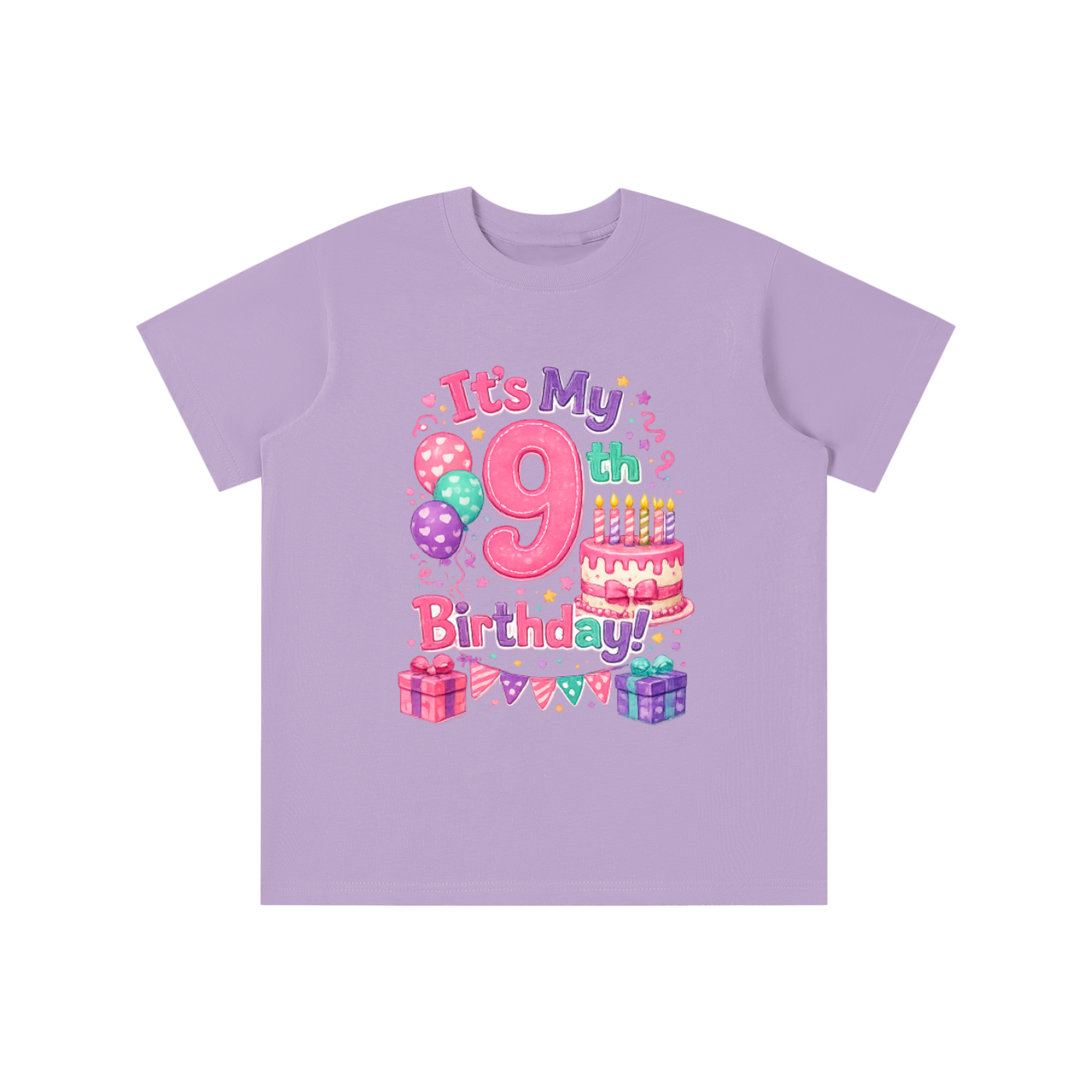 Girls 9th Birthday T-shirt