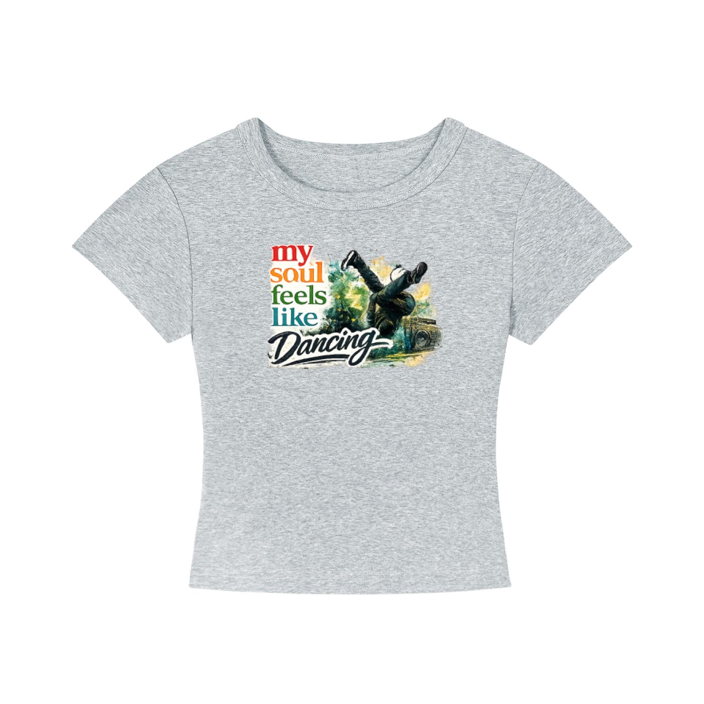 Women's Cropped Dancing T-Shirt
