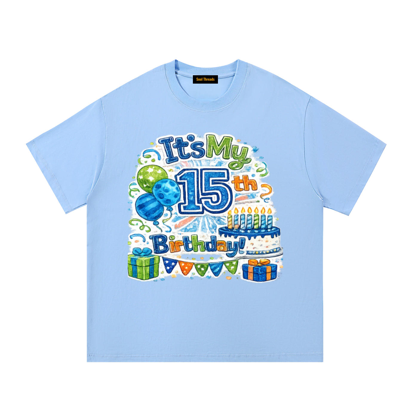 Young Mens 15th Birthday T-Shirt